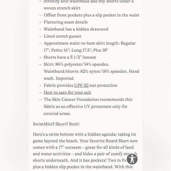 Land’s End Plus Standard Size quick Dry swim skirt skort Prism Pink Various - Picture 7 of 7